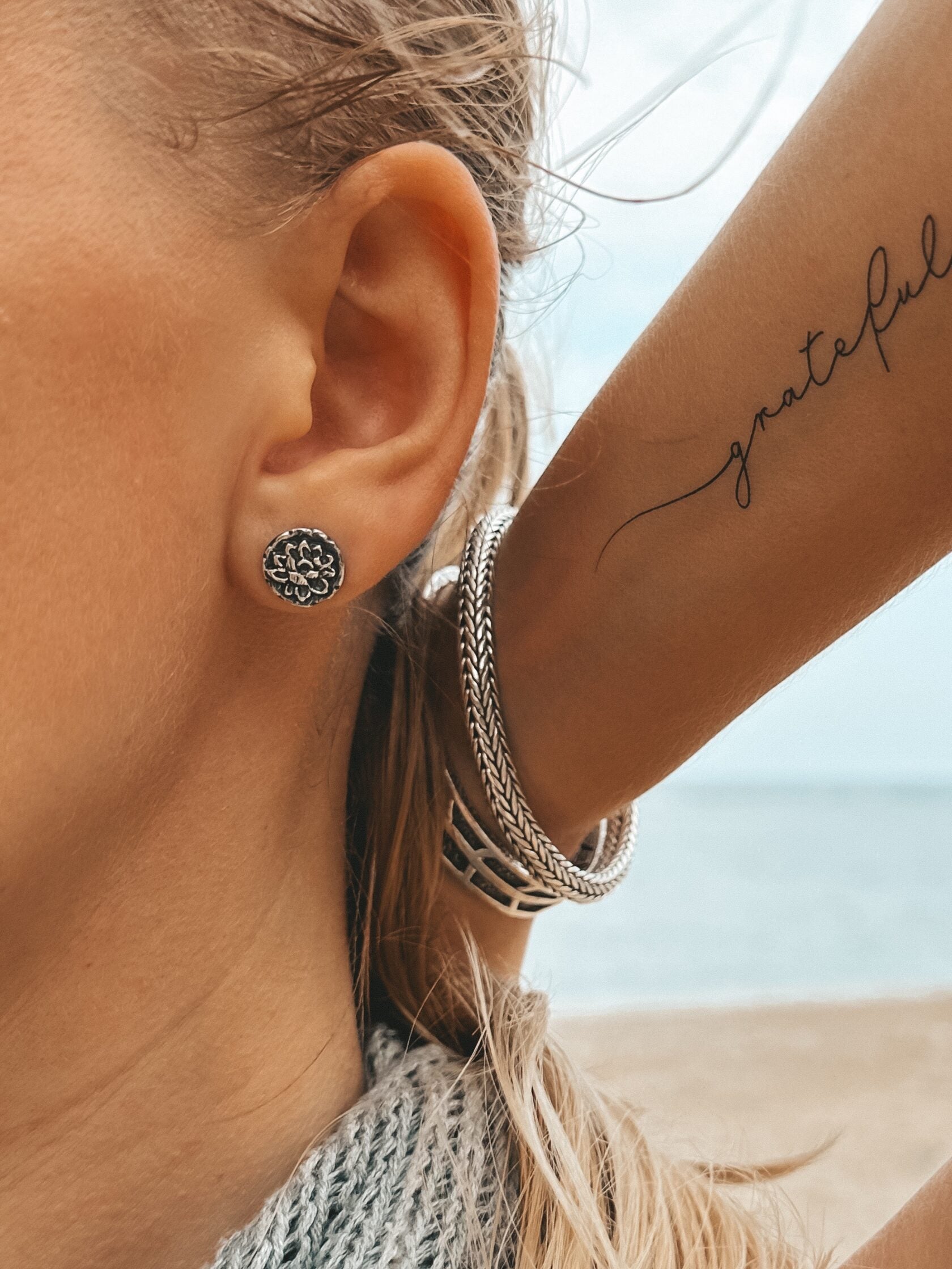 Lotus Stud Earrings