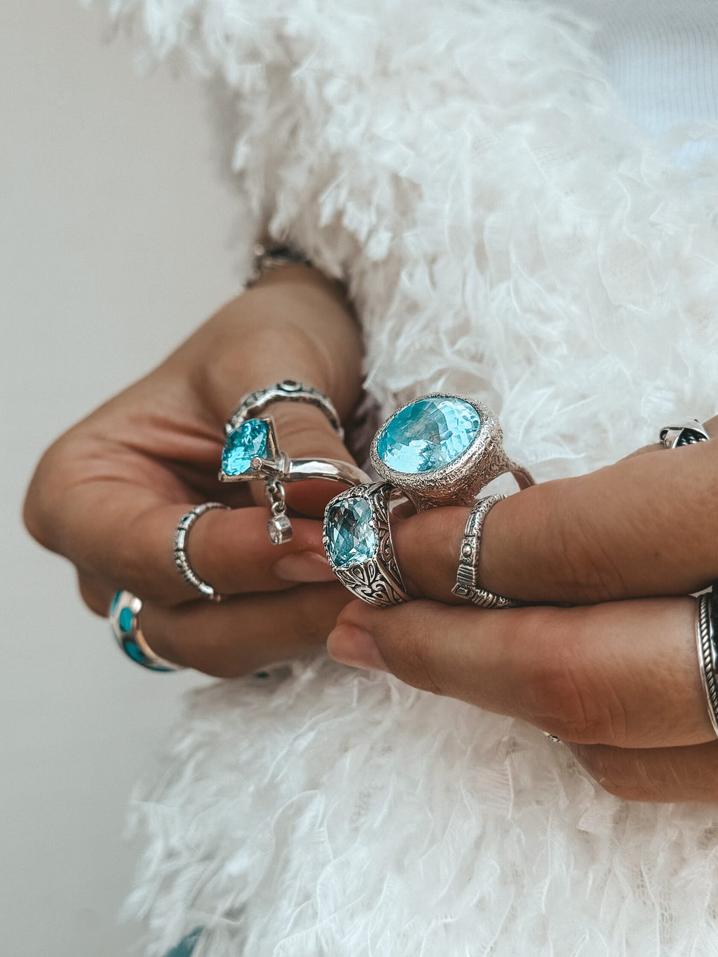 Blue Lace Ring