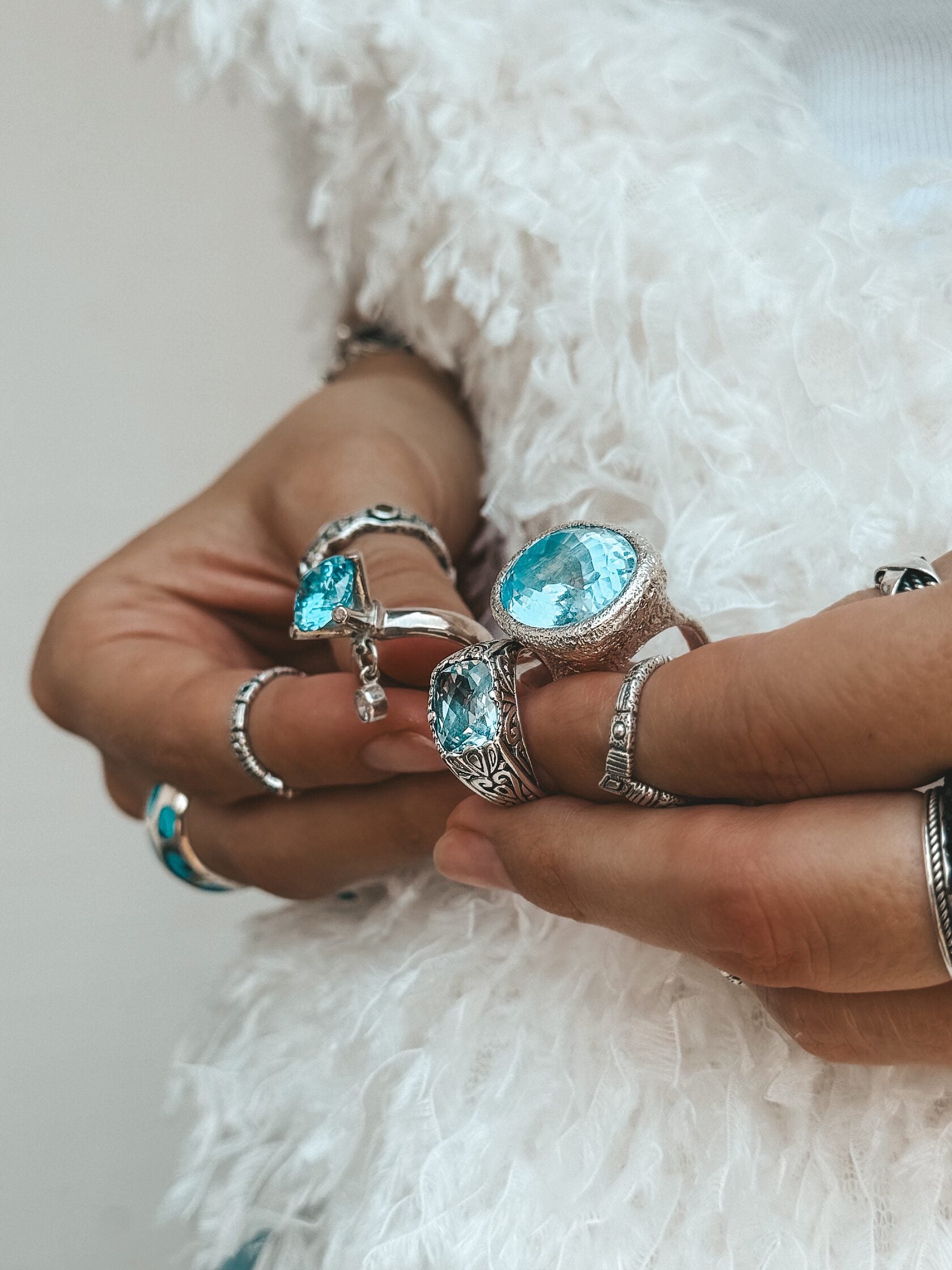 Blue Lace Ring