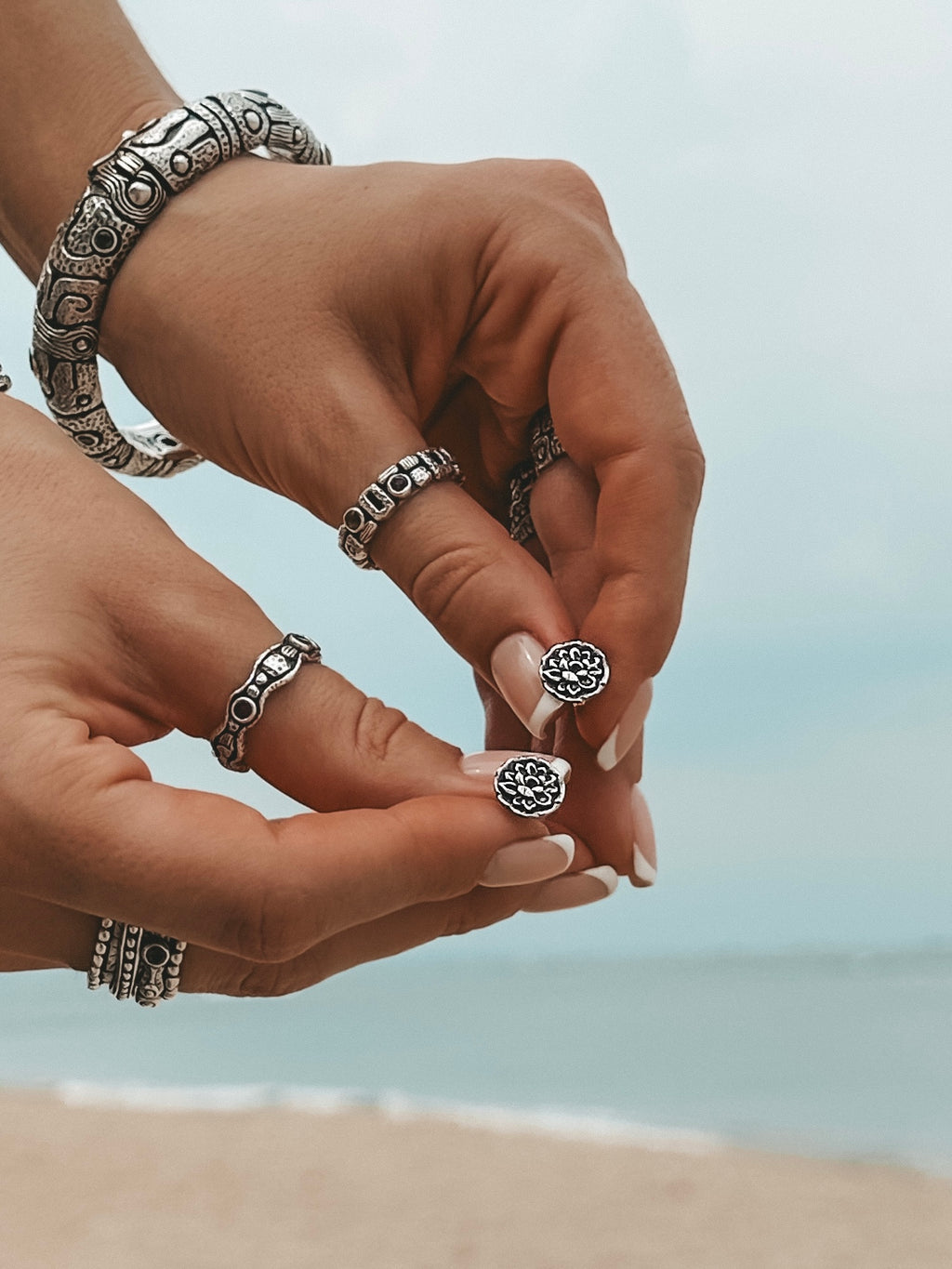 Lotus Stud Earrings